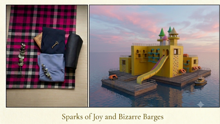 Sparks of Joy and Bizarre Barges.